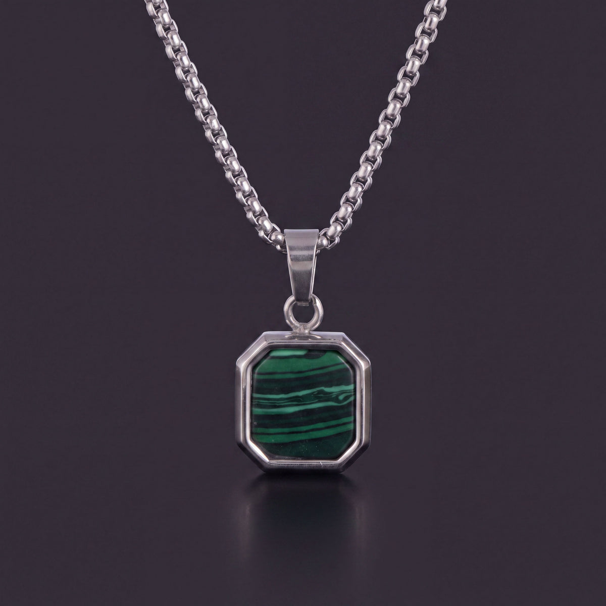 Malachite Octagon Tag
