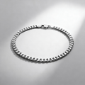 VORION Bracciale cubano leggero in argento sterling - 2,5mm