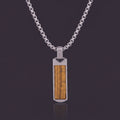 Tiger's Eye Bar Pendant