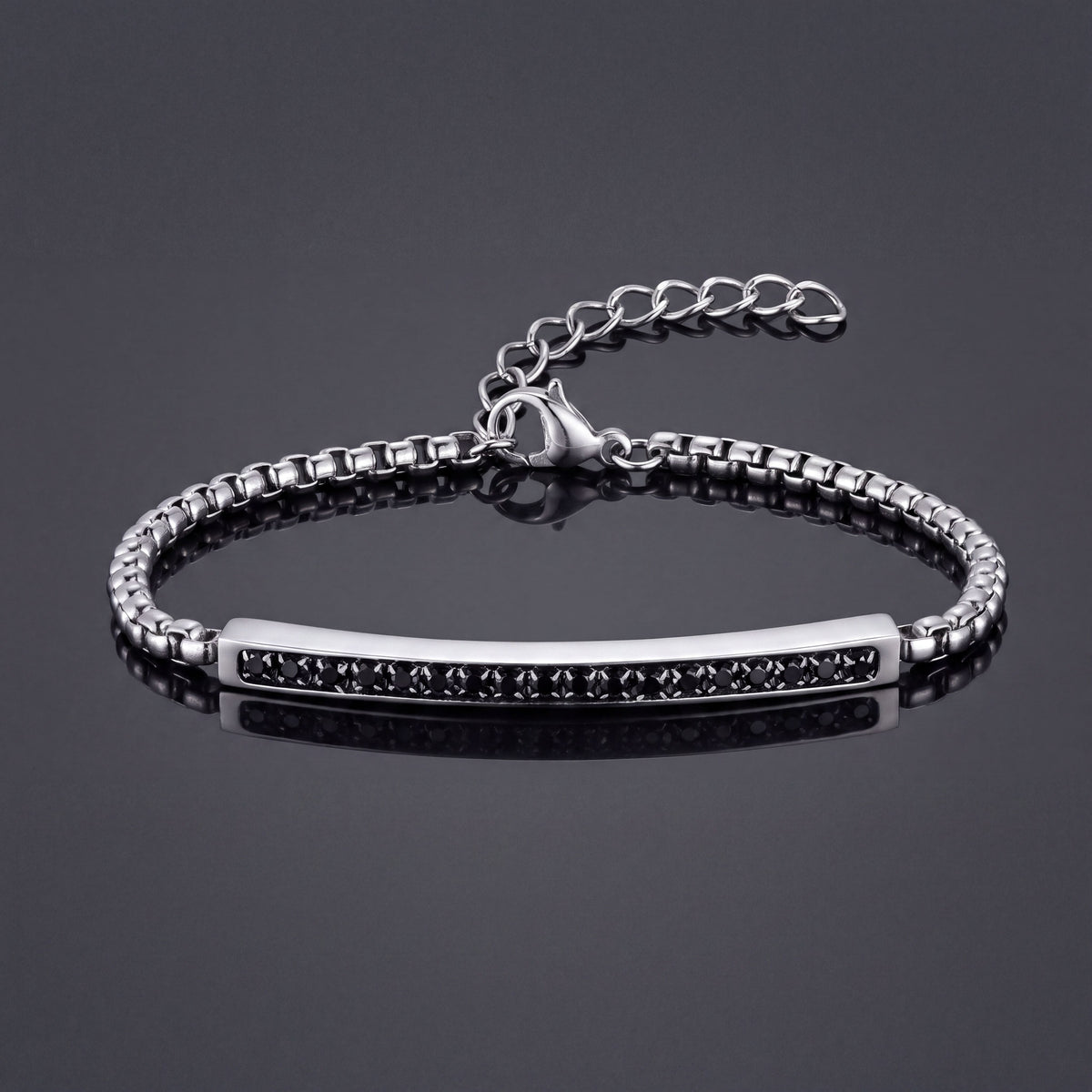 Two-Tone Curb Bracelet