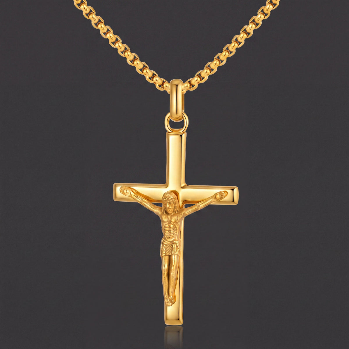 Gold Crucifix Pendant