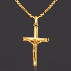 Gold Crucifix Pendant