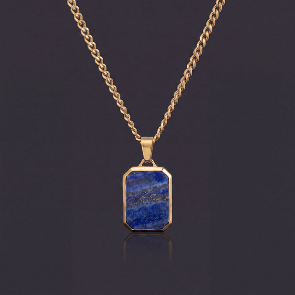 Lapis Tag Pendant
