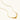 Minimalist gold-plated curved pendant necklace on delicate chain against cream background, showing adjustable length
