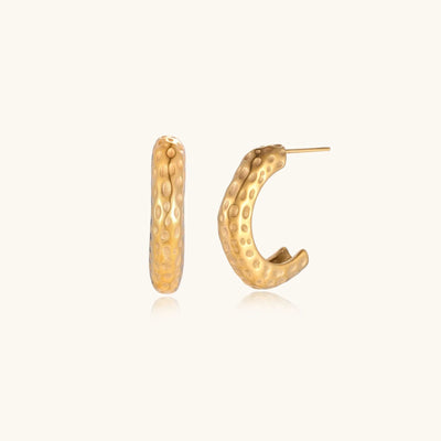 Dimpled Glow Hoops
