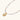 Ornate gold-plated pendant necklace with multicolored gemstone beads in purple, pink and clear tones on white background