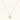Gold-plated necklace with circular white enamel pendant featuring central zirconia stone and ornate decorative details