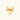 Gold-plated flower ring with textured petals and white cotton pearl center on cream background