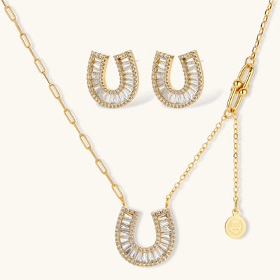 Lucky Horseshoe Crystal Set