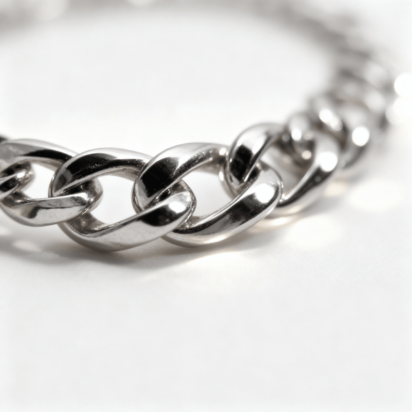 VORION Sterling Silver Light Cuban Bracelet - 4mm