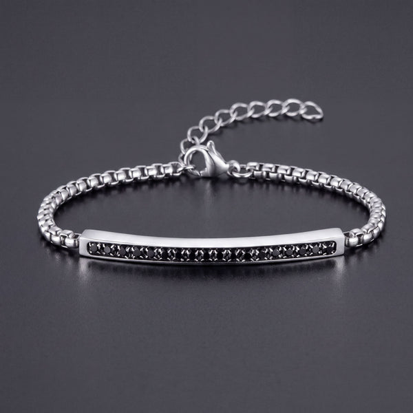 Two-Tone Curb Bracelet