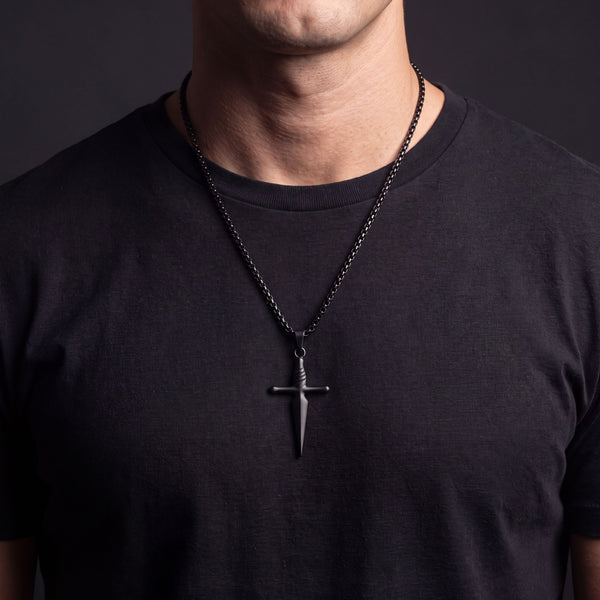 Matte Dagger Pendant