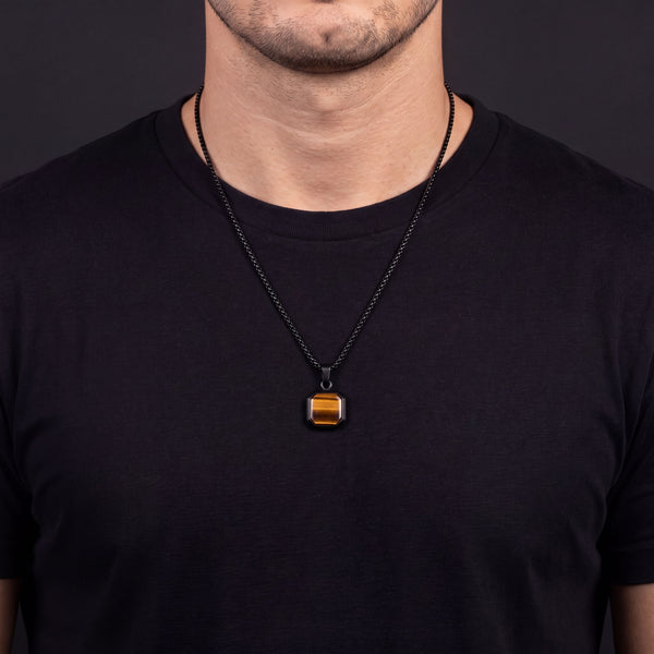 Tiger's Eye Octagon Tag