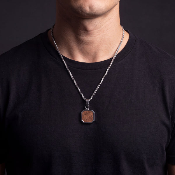 Wood Octagon Tag
