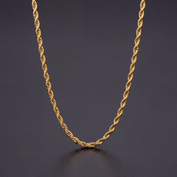 Rope Chain (Gold) 3mm