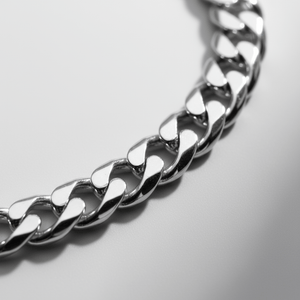 VORION Bracciale cubano leggero in argento sterling - 2,5mm