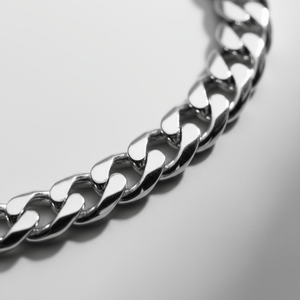 Collier cubain léger en argent sterling VORION - 3,5mm